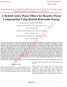 A Hybrid Active Power Filters for Reactive Power
