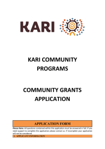 kari community programs community grants application