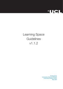 UCL Learning Space Guidelines