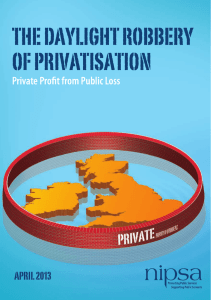 the daylight robbery of privatisation