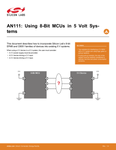 AN111: Using 8-Bit MCUs in 5 Volt Sys- tems