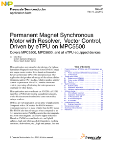 AN4480, Permanent Magnet Synchronous Motor with
