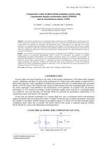 Comparative study of photovoltaic pumping systems using a