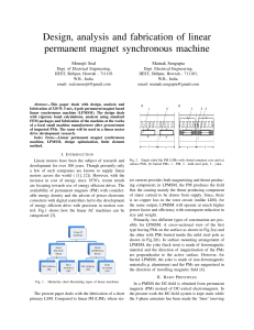 Design, analysis and fabrication of linear permanent magnet