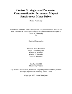 Control Strategies and Parameter Compensation for Permanent