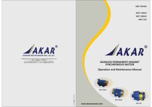 GEARLESS PERMANENT MAGNET SYNCHRONOUS MOTOR