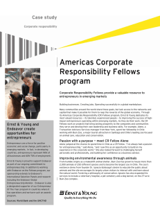 Americas Corporate Responsibility Fellows program