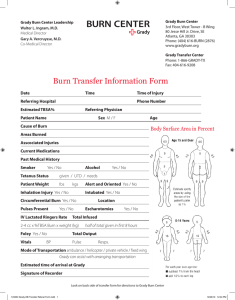 Burn Transfer Information Form