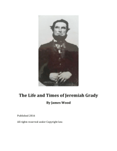 The Life and Times of Jeremiah Grady