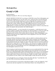 “Grady`s Gift,” New York Times Magazine