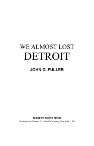 we almost lost Detroit