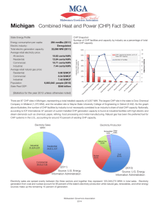 Michigan Combined Heat and Power (CHP) Fact Sheet