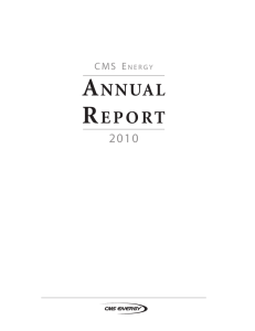 CMS Energy 2010 Annual Report