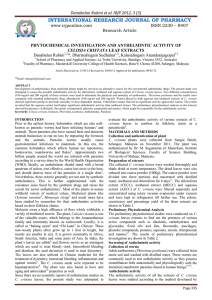 INTERNATIONAL RESEARCH JOURNAL OF PHARMACY