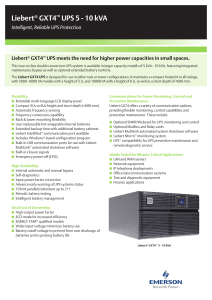 Liebert® GXT4™ UPS, 5kVA-10kVA Product