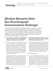 Article: Wireless Networks Solve Gas Chromatograph