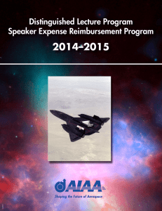 Distinguished Lecture Program Speaker Expense Reimbursement