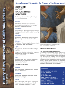 Newsletter 2010 - UC Berkeley History of Art Department