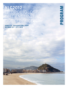 2012 Conference Program - Society for the Neurobiology of Language