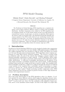 PPM Model Cleaning - UCLA Computer Science