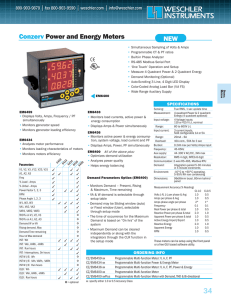 Conzerv Power and Energy Meters NEW