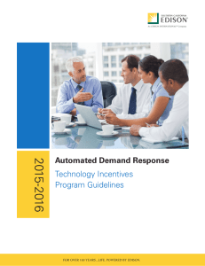Auto DR Guidelines Manual - Southern California Edison