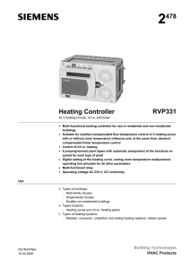 Heating Controller RVP331