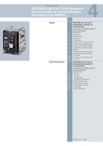SENTRON 3WL5 Air Circuit Breakers/ Non