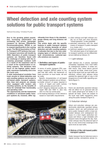 Wheel detection and axle counting system solutions for public