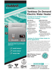 Tankless On Demand Electric Water Heater