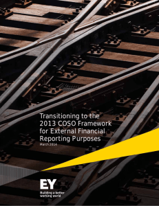 Transitioning to the 2013 COSO Framework for External Financial
