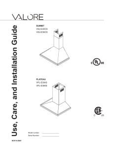 Use, Care, and Installation Guide