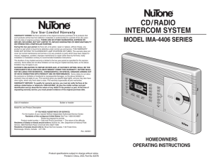 cd/radio intercom system
