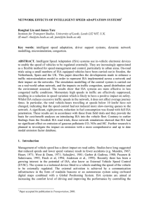 MICROSIMULATION MODELLING OF INTELLIGENT SPEED