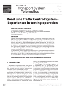 Telematics Transport System Road Line Traffic Control System