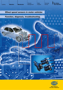 Wheel speed sensors in motor vehicles Function, diagnosis