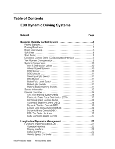 E90 Dynamic Driving Systems