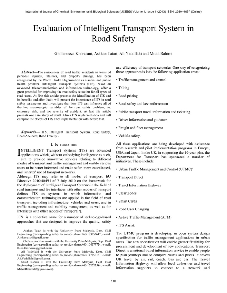 evaluation-of-intelligent-transport-system-in-road-safety