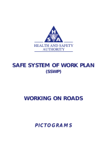 safe system of work plan working on roads