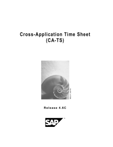 Cross-Application Time Sheet (CA-TS)