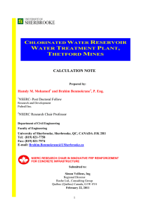 Calculation Sheet Water Treatment Plant - V