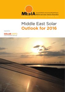 Middle East Solar Outlook for 2016