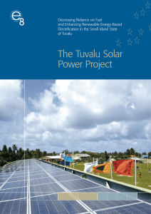 The Tuvalu Solar Power Project - Global Sustainable Electricity