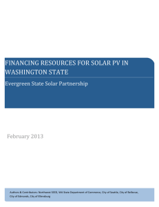 Report | Financing Resources for Solar PV in Washington State