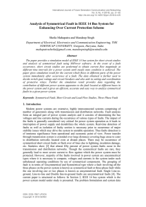 Analysis of Symmetrical Fault in IEEE 14 Bus System for