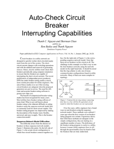 Auto-Check Circuit Breaker Interrupting Capabilities