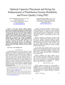 Optimal Capacitor Placement And Siz...ity And