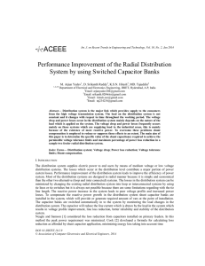 Performance Improvement of the Radial Distribution System by
