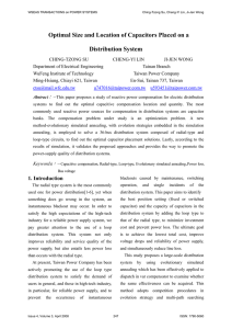 Optimal Size and Location of Capacitors Placed on a Distribution