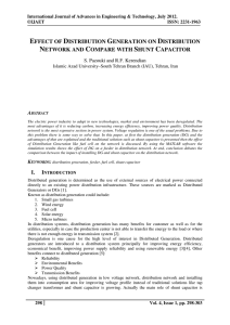 effect of distribution generation on distribution network and compare